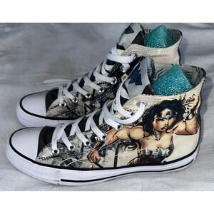 Converse Chuck Taylor Hi-Top Wonder Woman DC Comics Shoes Women's 8, Men's 6